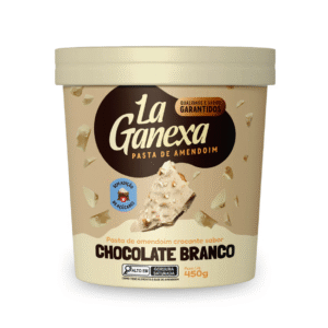 Pasta de Amendoim Chocolate Branco 450g - La Ganexa