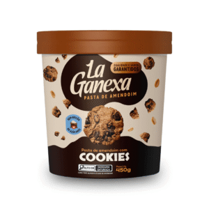 Pasta de Amendoim Cookies Cream 450g - La Ganexa