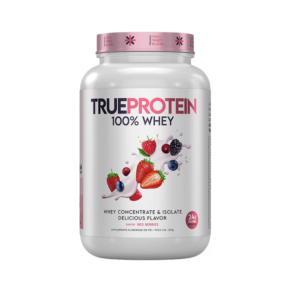 True Protein 100% Concentrado e Isolado Red Berries 874g - True Source