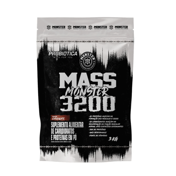 Mass Monster 3200 Refil 3kg CHOCOLATE - Probiotica