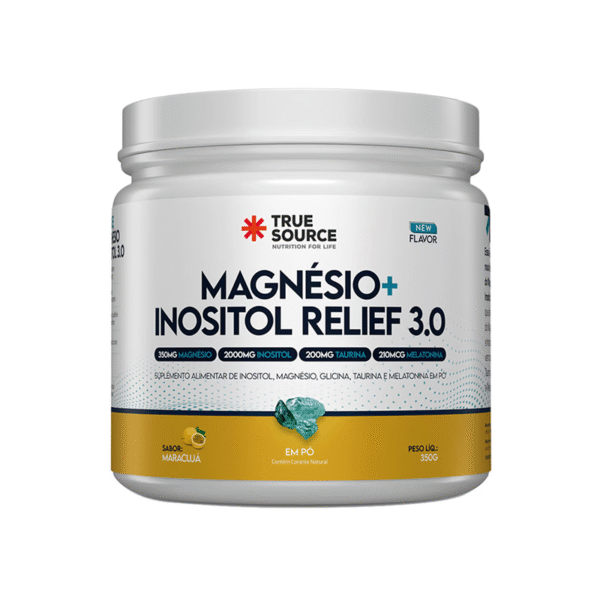 Magnésio Inositol Relief 3.0 Maracujá 350g - True Source