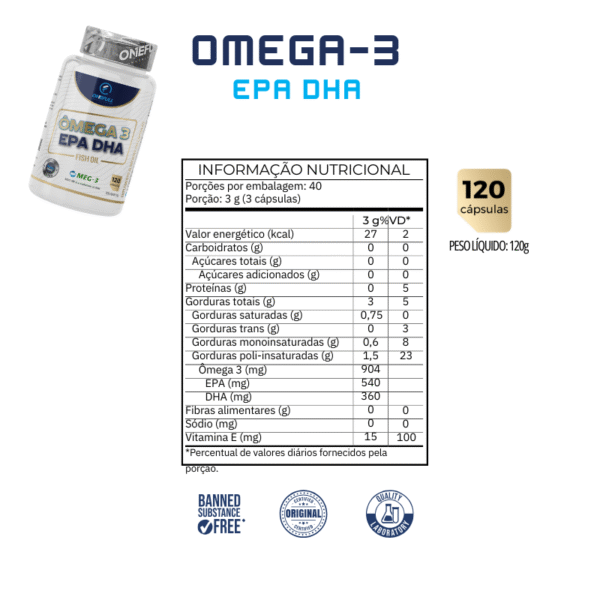 Omega 3 120cps - OneFull® - Imagem 2