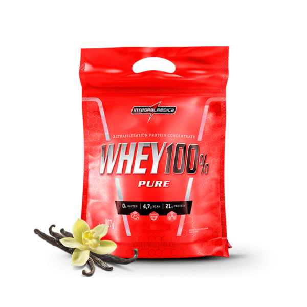 Whey 100% REFIL 900g BAUNILHA - Integral Medica