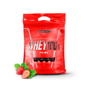 Whey 100% REFIL 900g MORANGO - Integral Médica