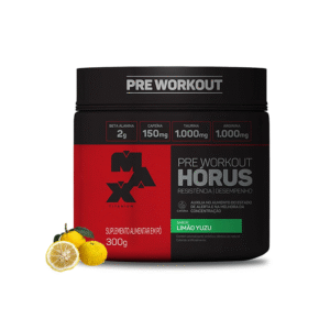 Pré Treino HÓRUS 300g - LIMÃO YUZU - Max Titanium