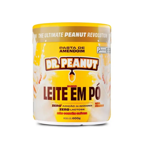 Pasta de Amendoim Dr Peanut 600g LEITE EM PÓ