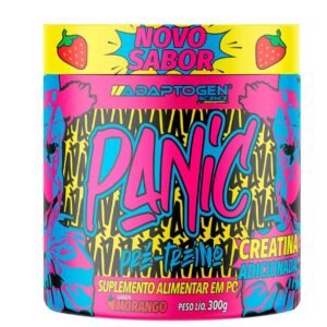 Panic Pre Workout Morango 300g - Adaptogen