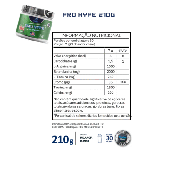 Pro Hype Low 210g Melancia - OneFull® - Imagem 2
